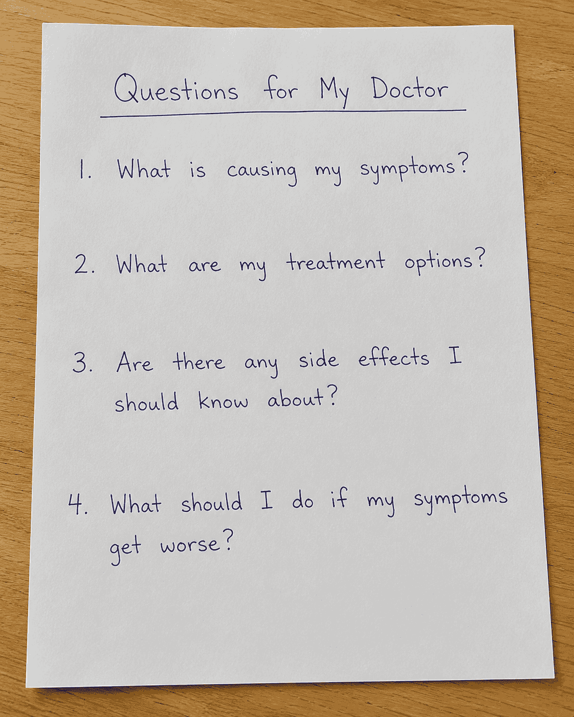 Healthcare visit preparation